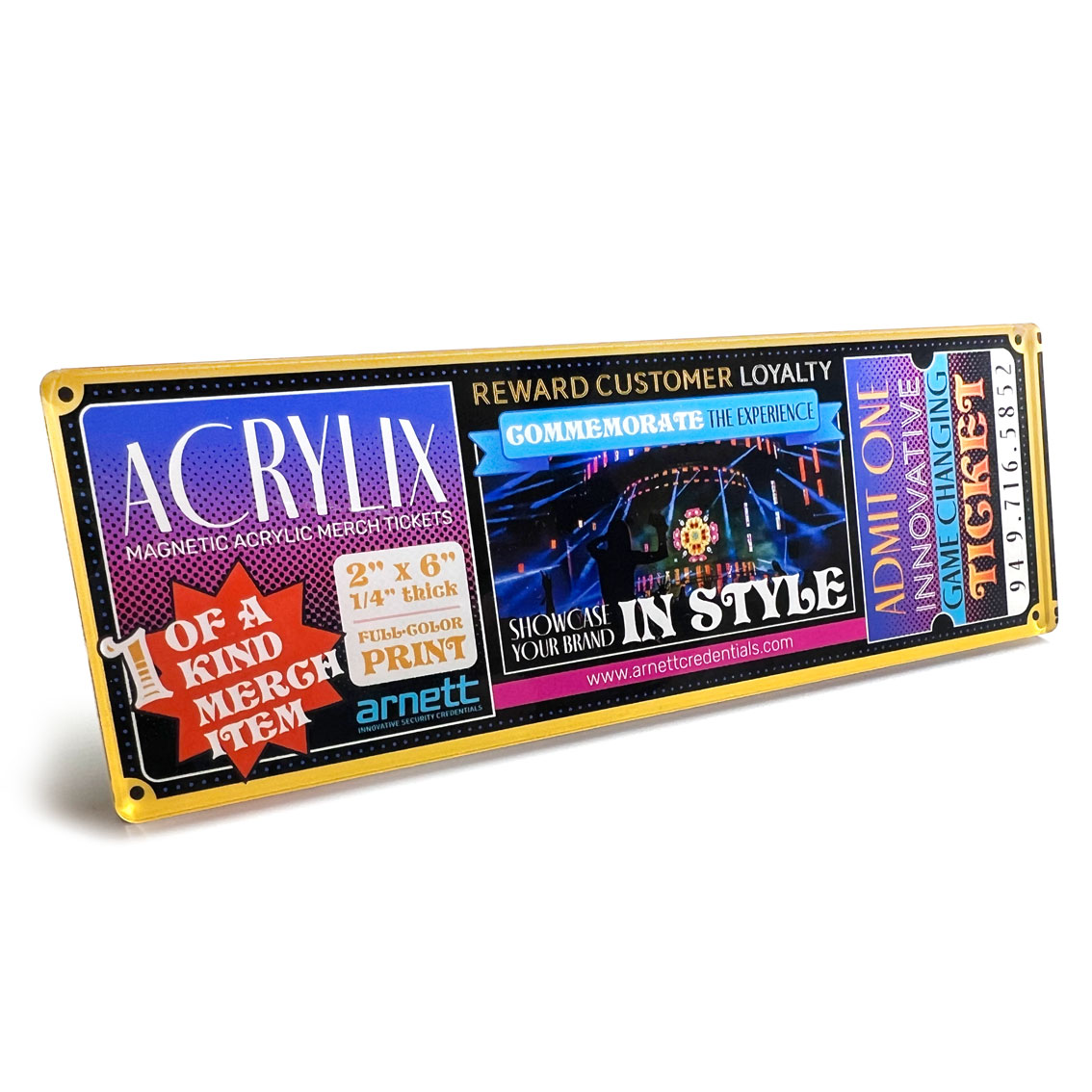 Acrylix | Magnetic Acrylic Tickets