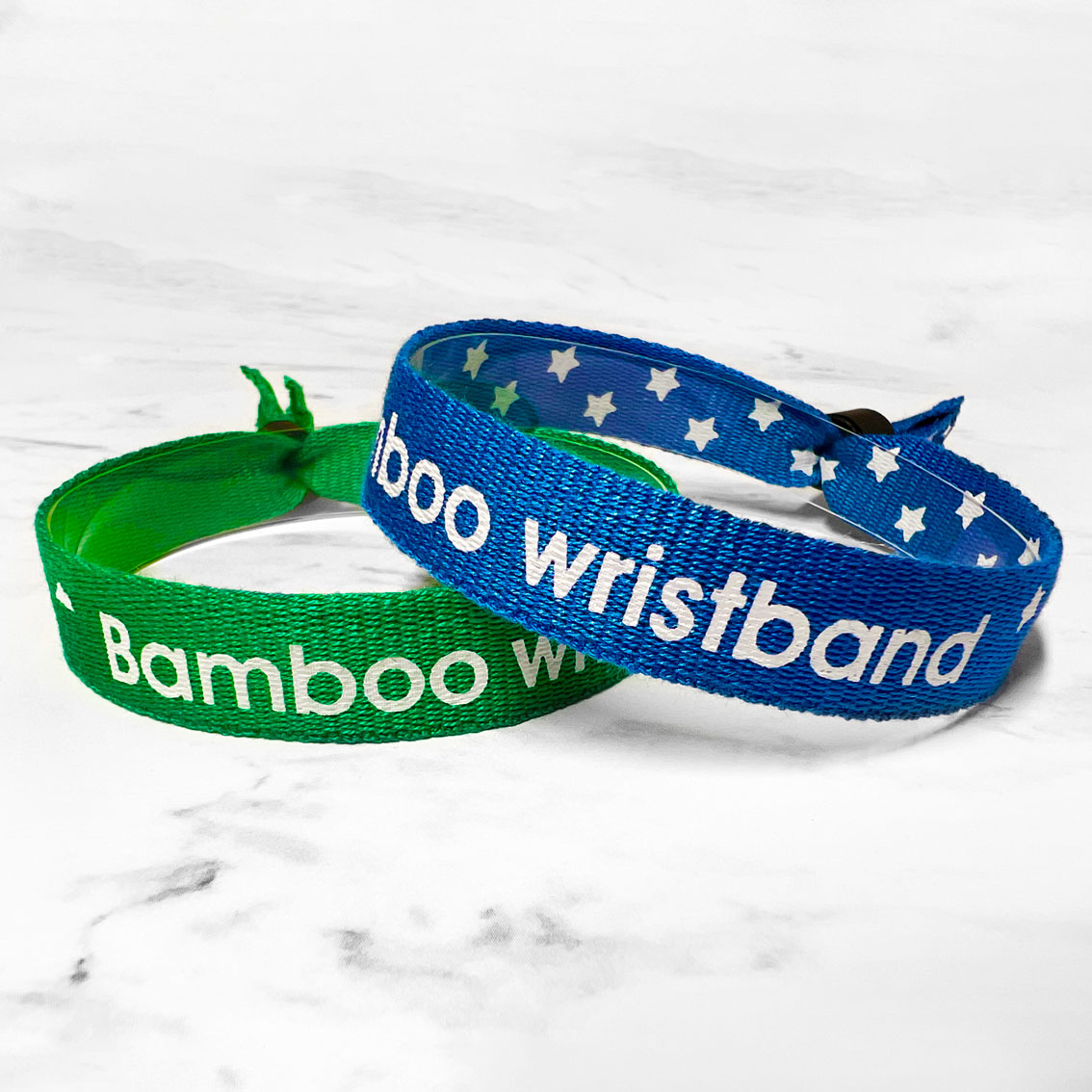 Eco-Friendly Full Color Bamboo Cloth Wristbands