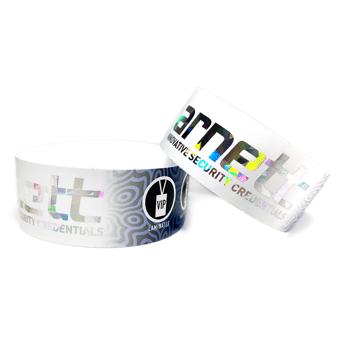 Custom Holographic Tyvek Paper Wristbands