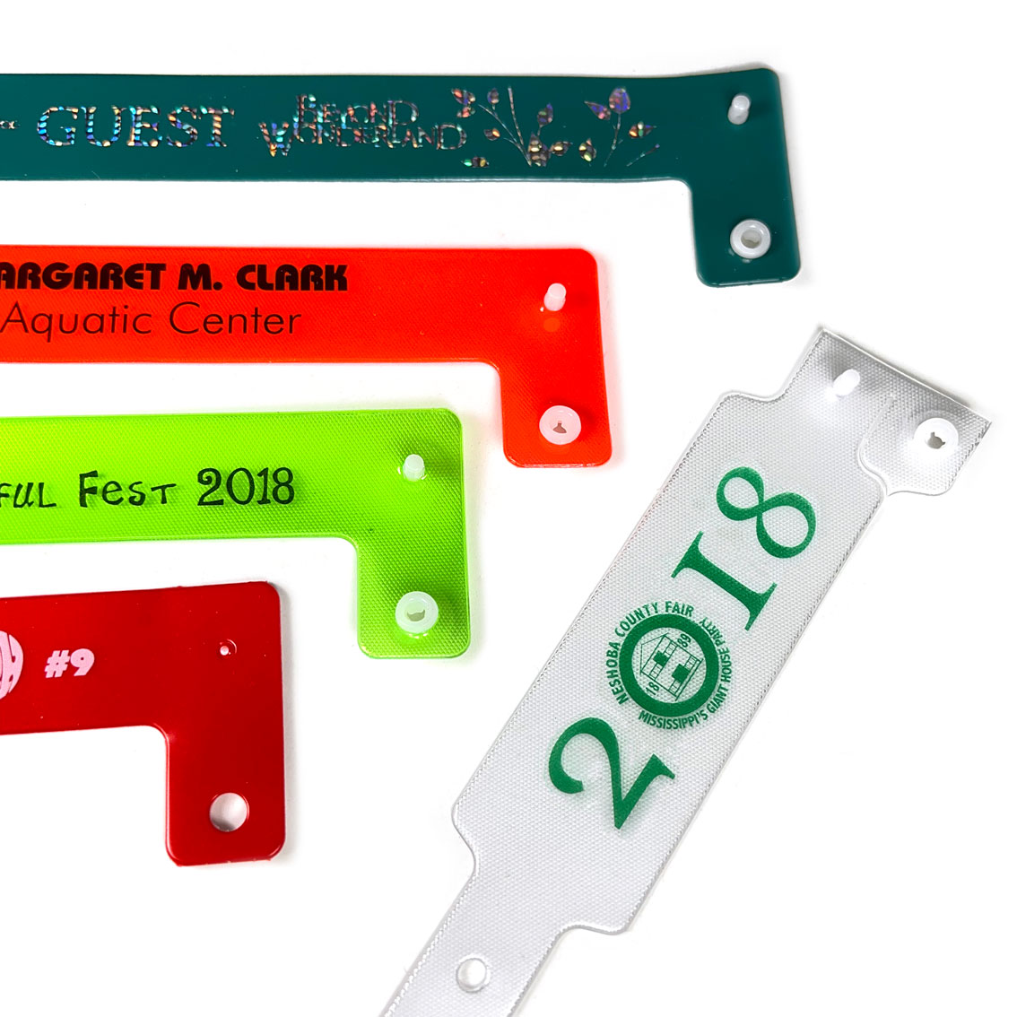 Custom Wide Face Vinyl Wristbands