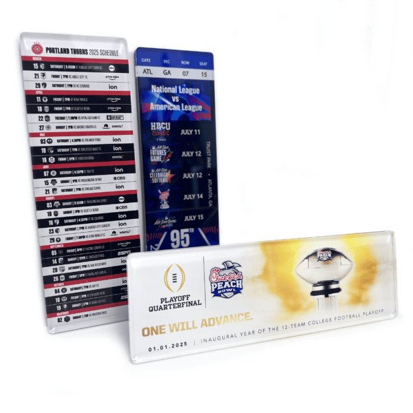 Acrylic Commemorative Tickets for Sports Events and Festivals
