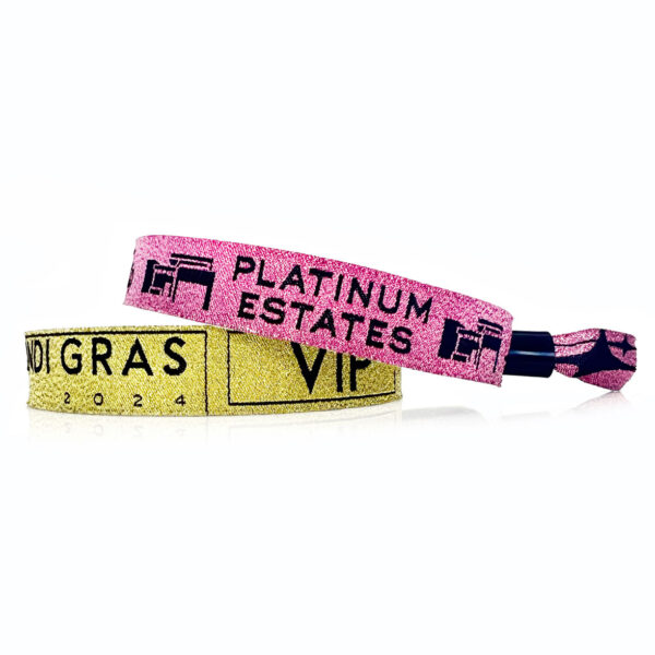 glitter cloth wristbands
