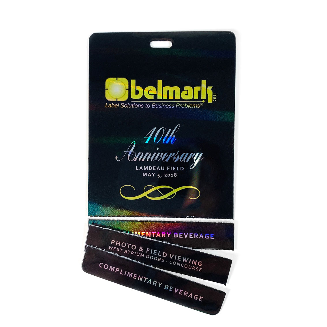 Custom Tear Off Stub Laminates