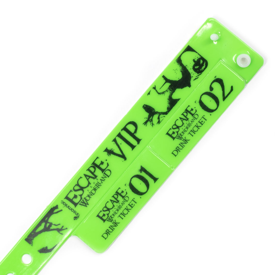 Custom Tabbed Vinyl Wristbands