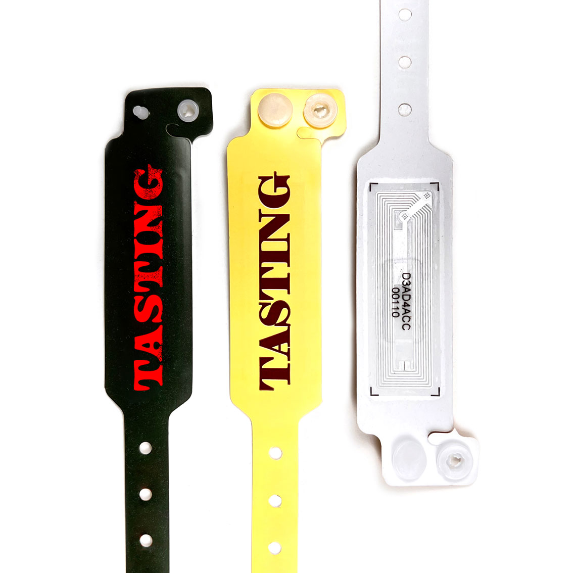 Custom Wide Face Plastic Wristbands