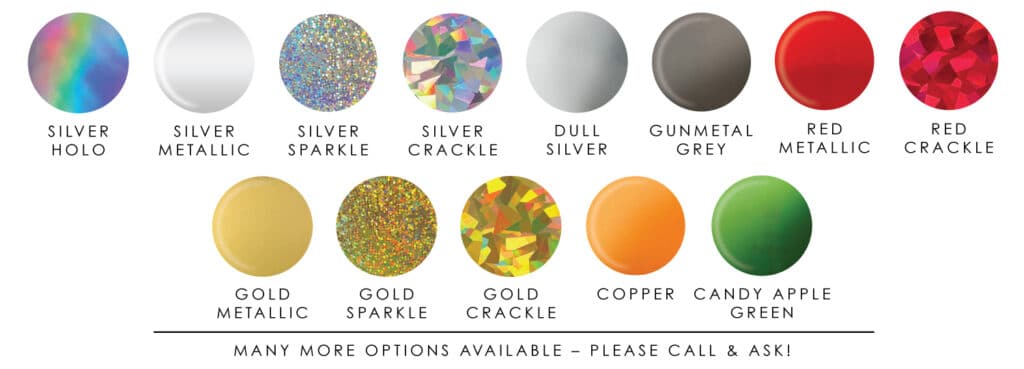 Foil Stamp Options for Badges