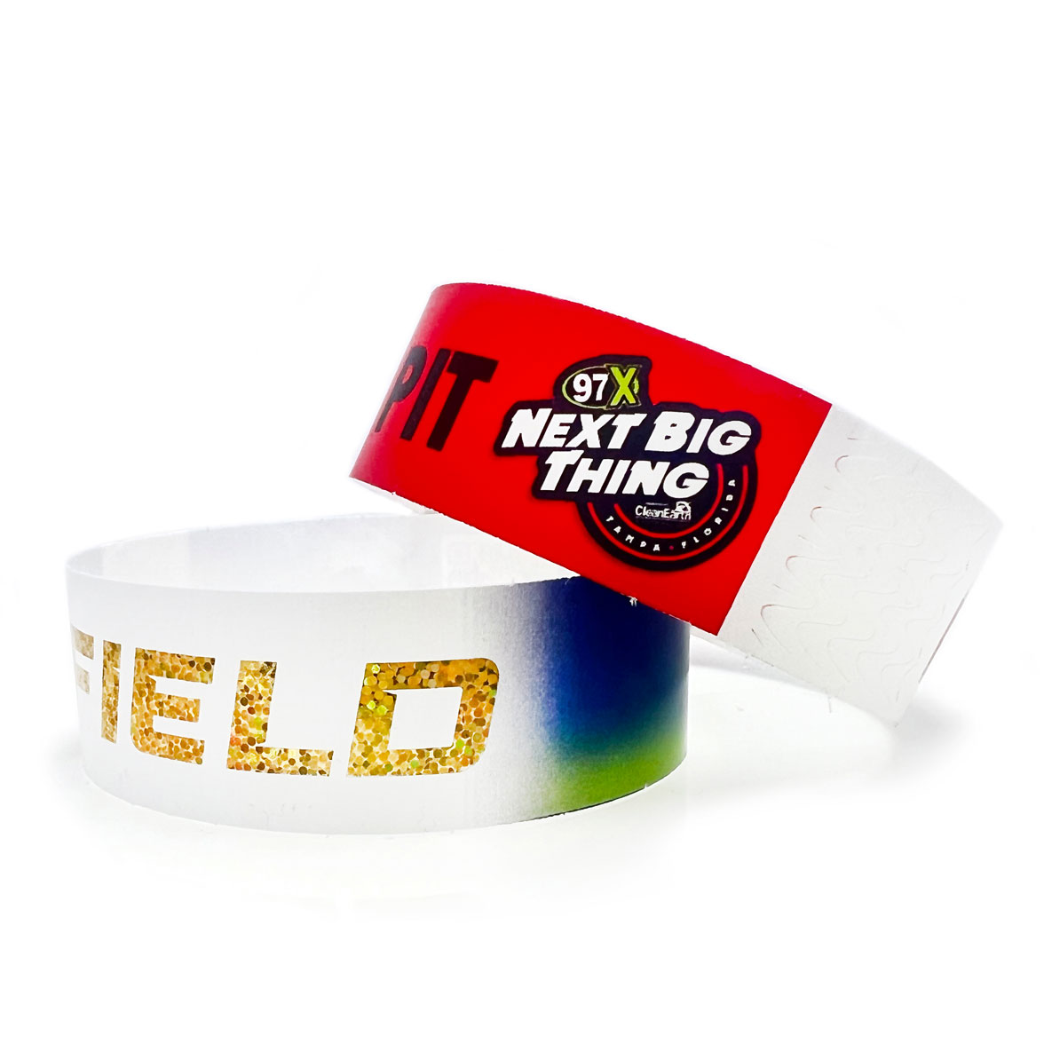 Custom Tab Free Eco-Friendly Tyvek Paper Wristbands