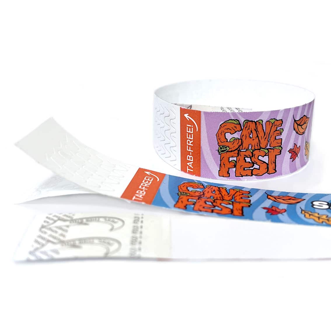 Custom Tab Free Eco-Friendly Tyvek Paper Wristbands