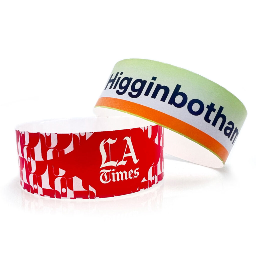 Custom Tab Free EcoFriendly Tyvek Paper Wristbands
