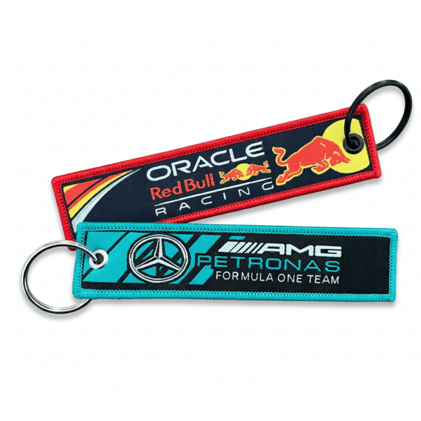 fabric key tag for motorsports
