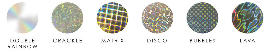 holographic options for badges