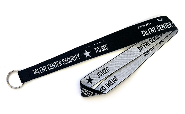 woven staff lanyard with breakaway for expo