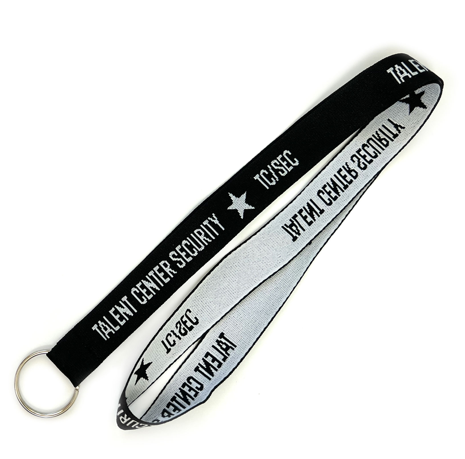 woven staff lanyard with breakaway for expo