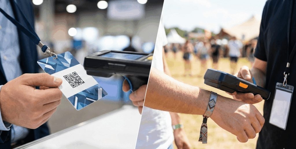 Wristbands vs Badges vs Keycards for Event Access Control