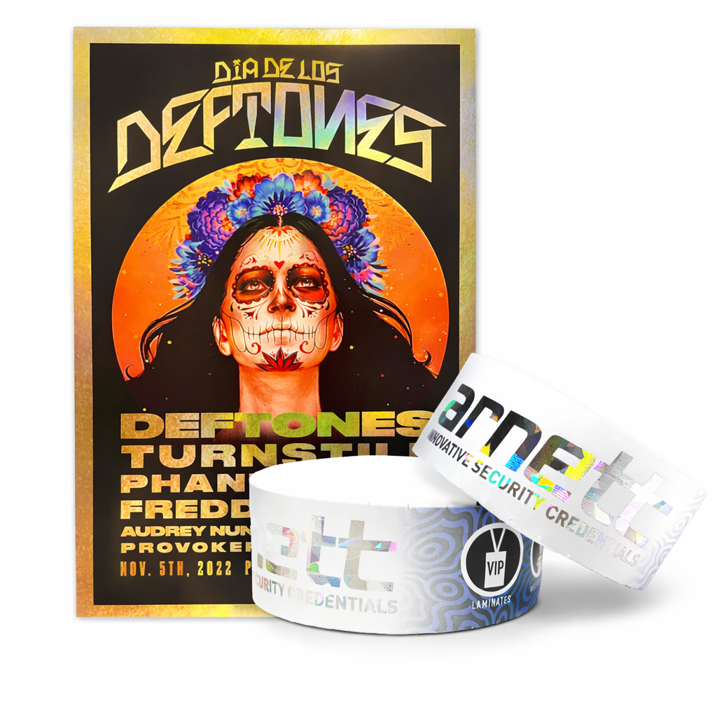 Plastic free holographic paper for premium event passes