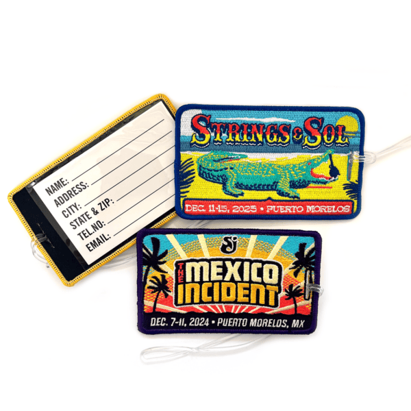 custom woven patches for luggage tags