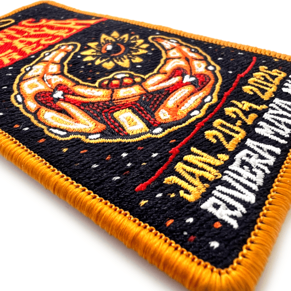 patch tag detailed embroidery