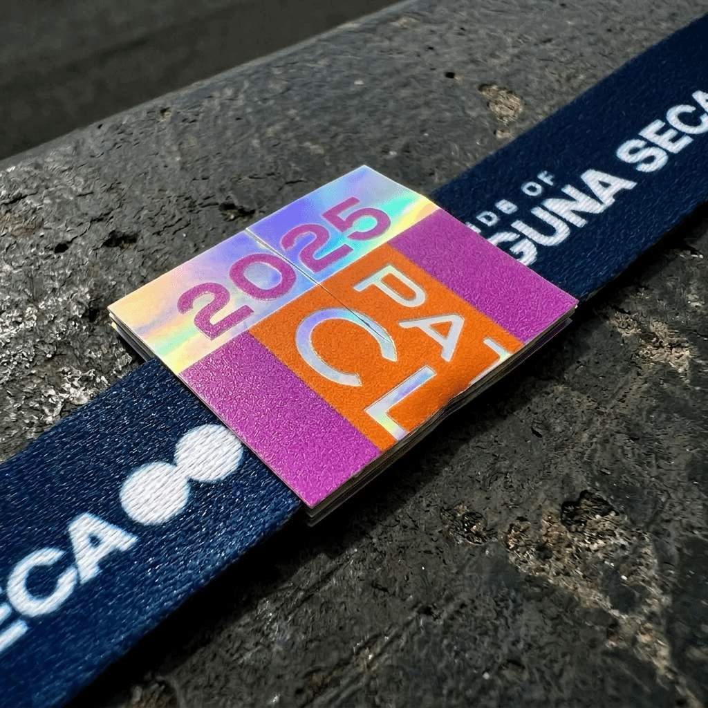 Lanyard flags and tags for motorsport roles