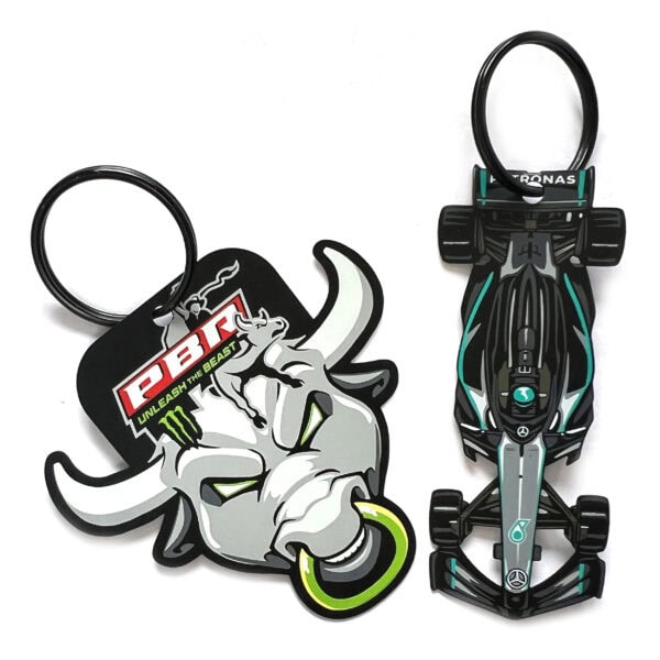 Small metal keychains for merch