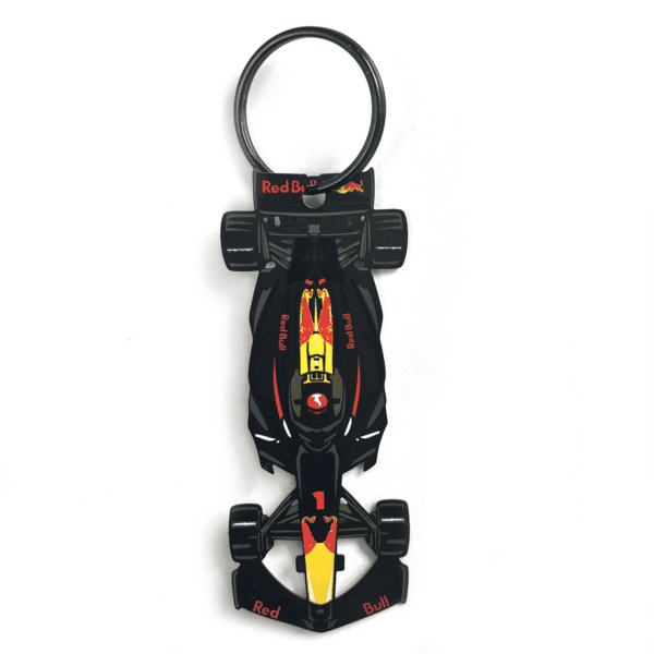 metal keychain with cutouts